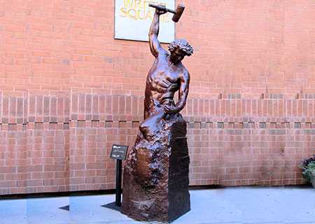 Klassische dekorative Gartenbronze selbst gemachte Mannstatue zu verkaufen