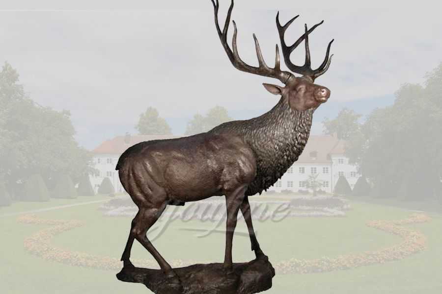 bronze deer sculpture, casting bronze deer sculpture, decorative bronze deer sculpture