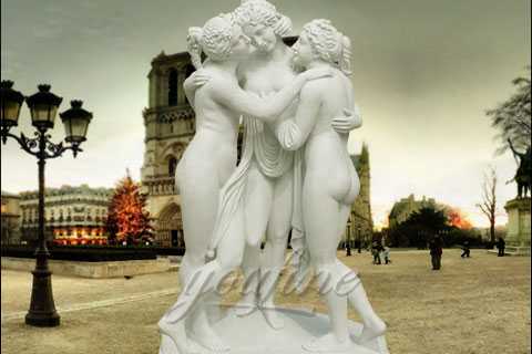 Famous Hand carved Marble Three Graces Sculpture