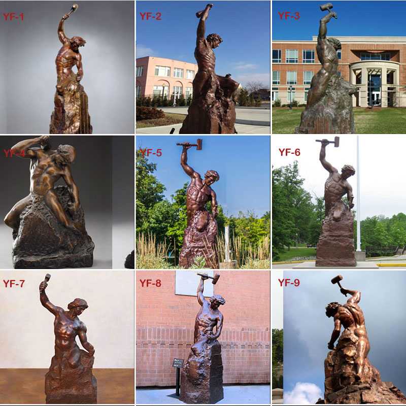 Self made man bronze casting statues design