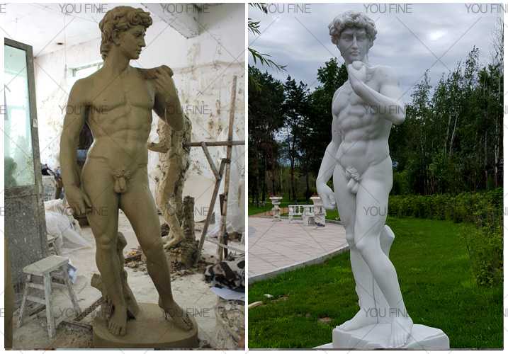 Famous marble David Sculpture statue