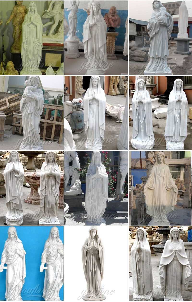 the Factory supply great marble statues of mother mary on discount design