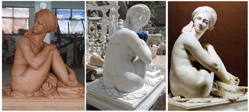 Famous marble sculptures of Odalisque statue