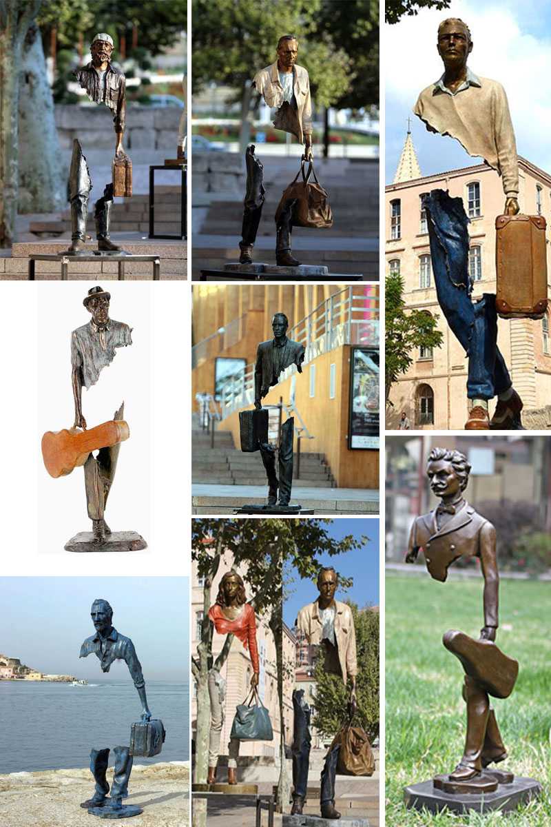 Bronze Traveler Sculpture