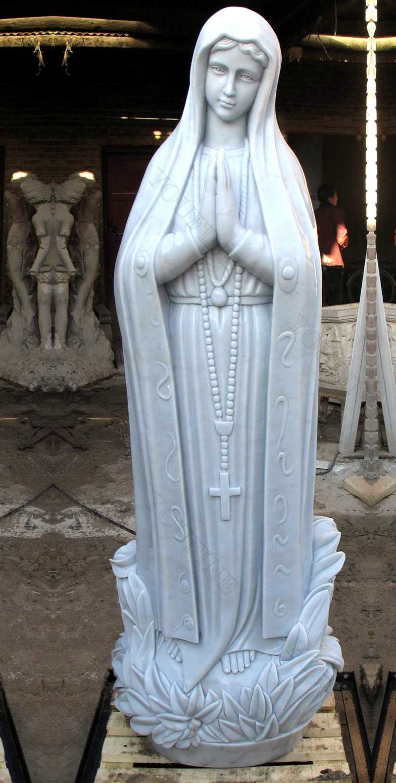 Religious sculptures of our lady of fatima statues for outside designs