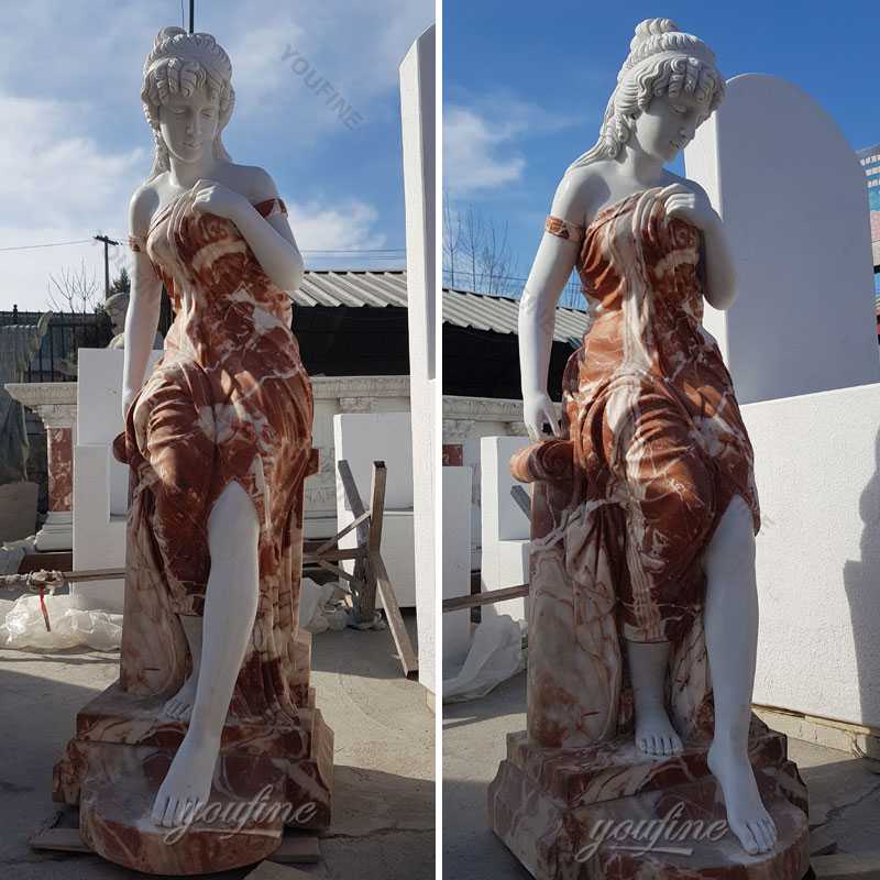 The stocked human size marble woman statues on discount designs