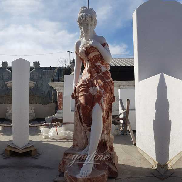 The stocked human size marble woman statues on discount