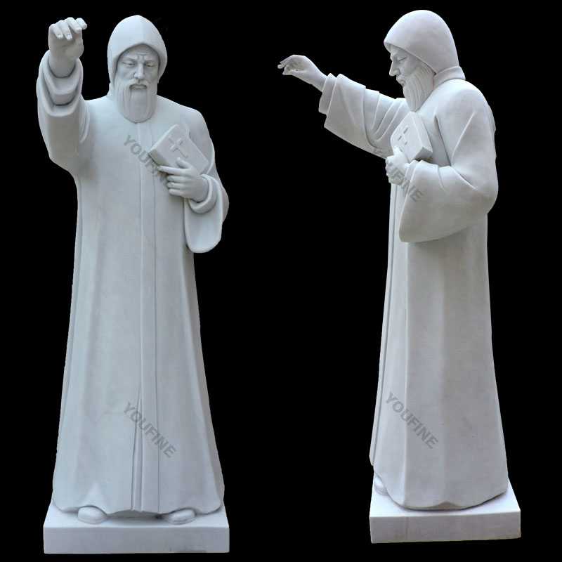 St Charbel white marble statues for sale