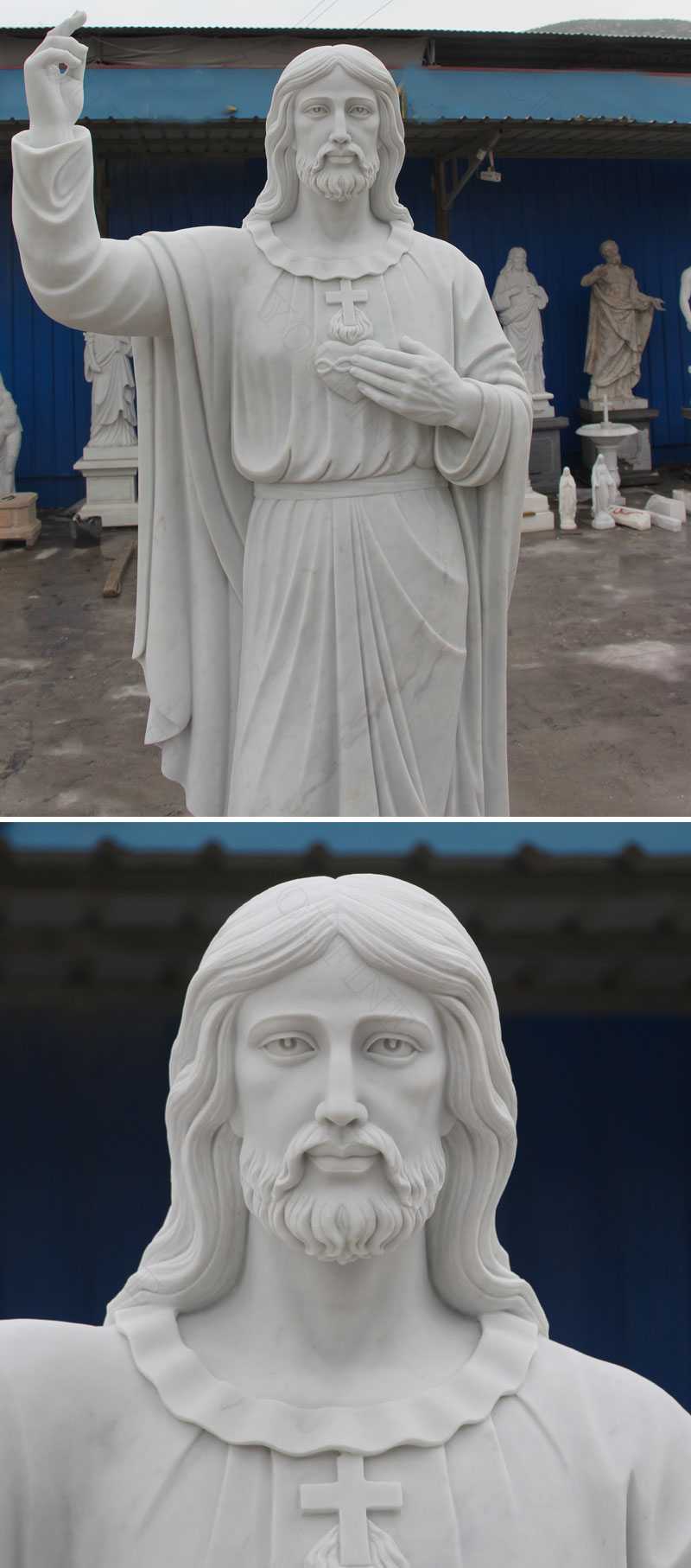 Life Size Outdoor Religious Statue Jesus Statue for Sale for Church Decoration