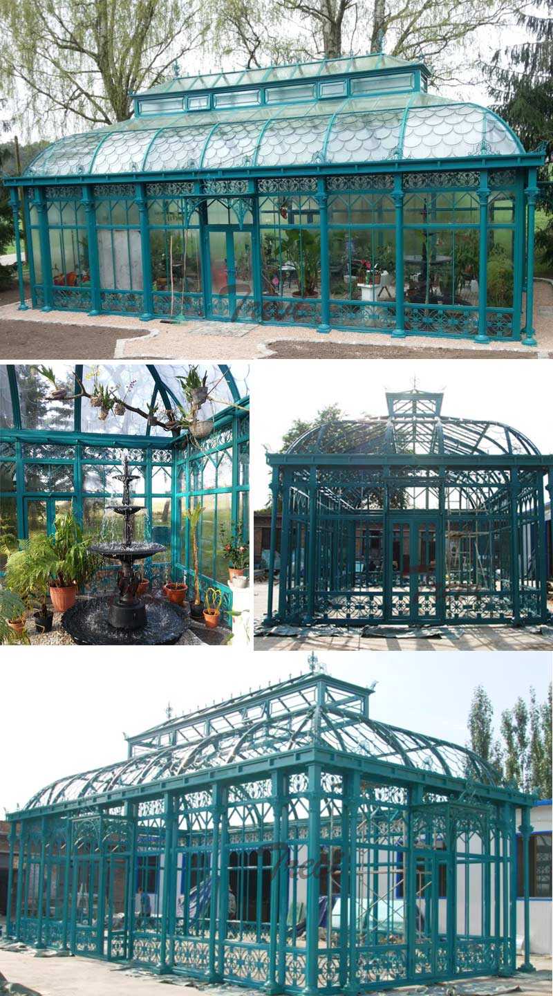 large outdoor iron gazebo for wedding ceremony