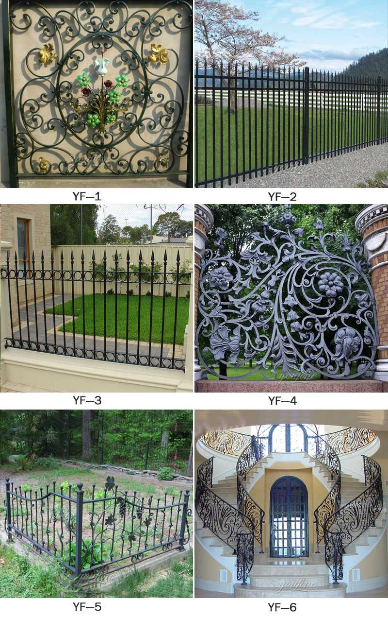 Decorative shop metal fencing