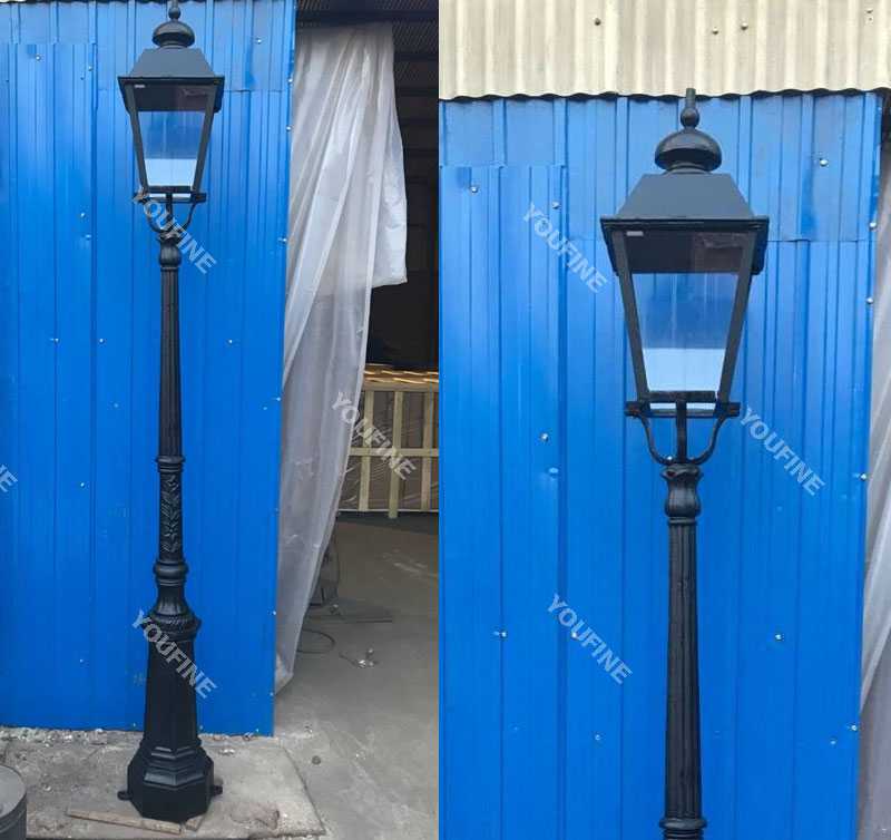 Easy hot selling in bulk popular cast iron street lamps post design for sale