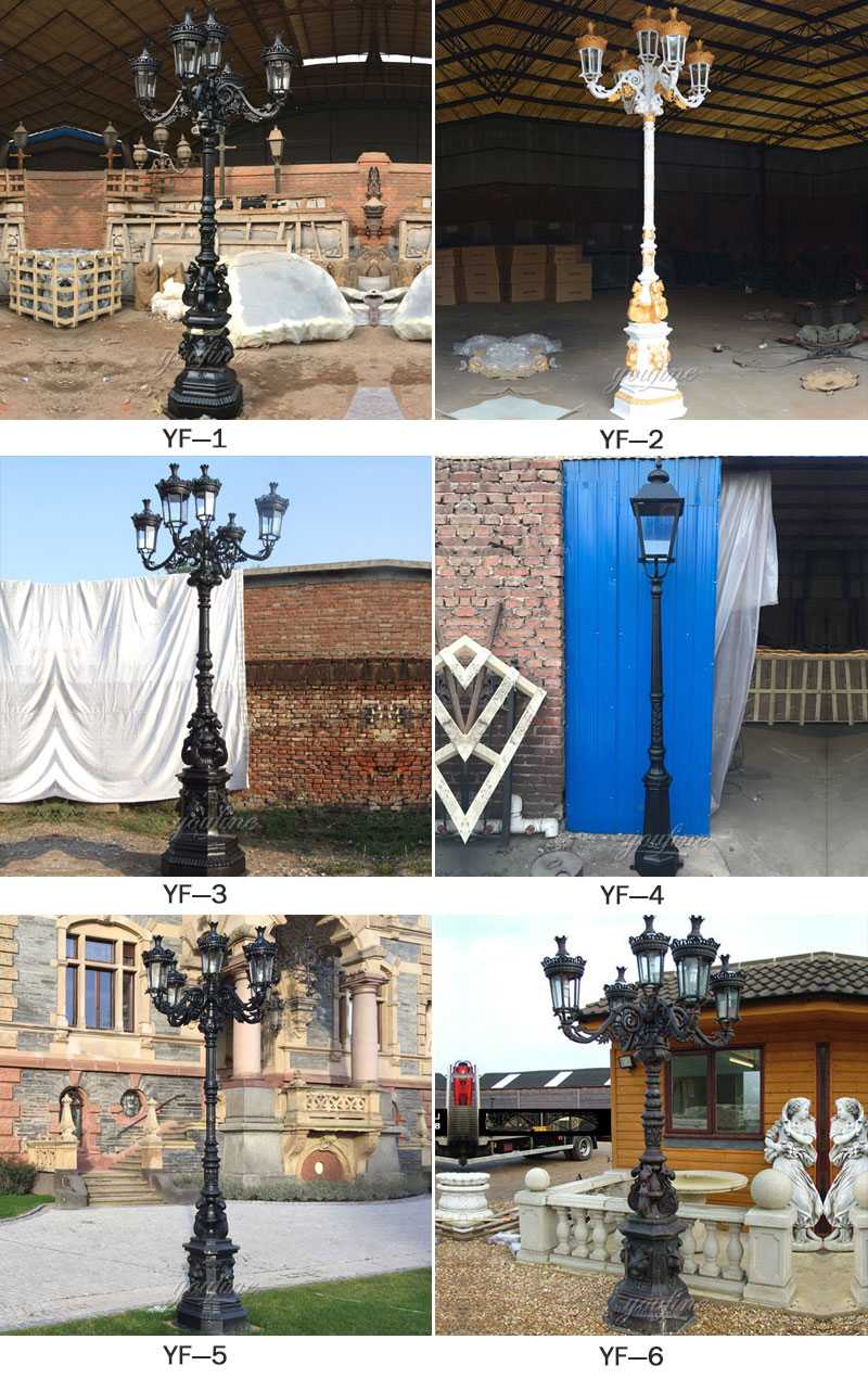 wrought iron lamp post for sale