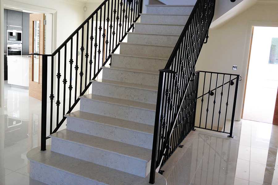 Contemporary metal art decorative wrought iron staircase for interior horse for sale--IOK-161