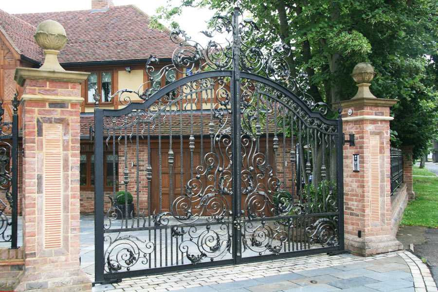 Decorative metal house gates front door entry gates for sale