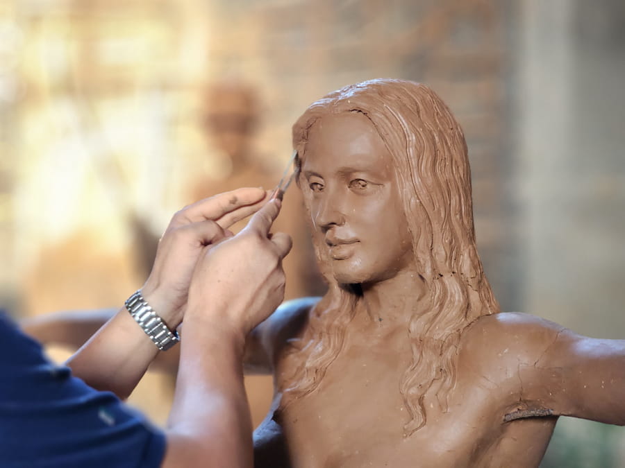 Глиняная форма для скульптуры