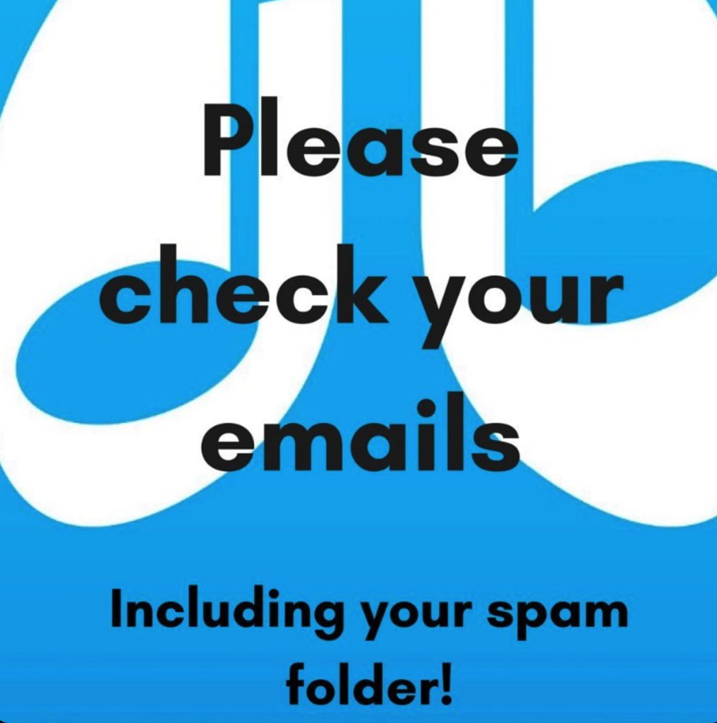check your spam email
