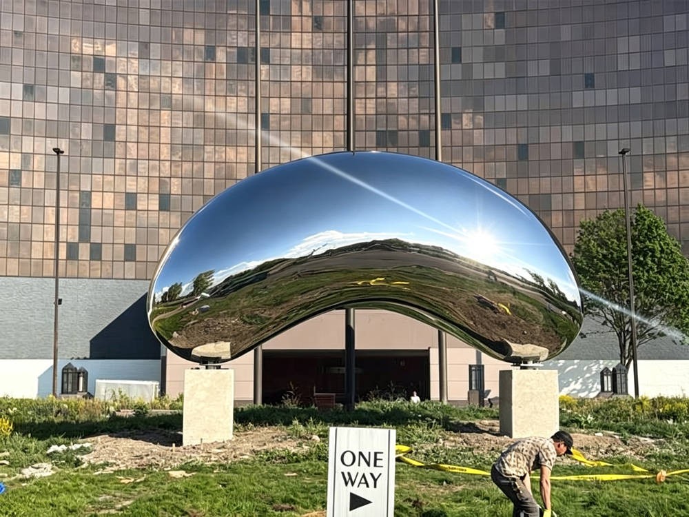 Post-installation feedback -- 7.7m sculpture installed at U.S. hotel