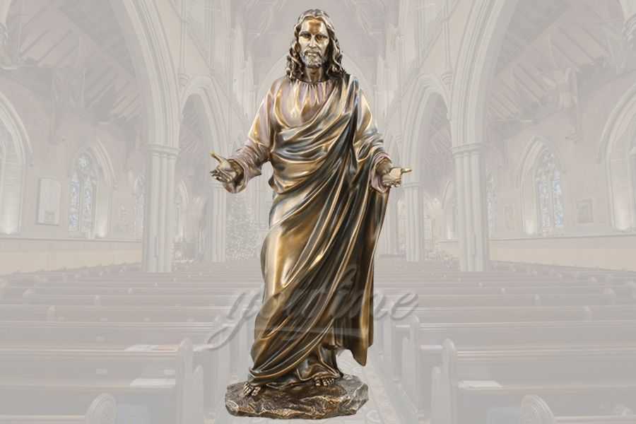 Life Size Famous Religious Church Detailed Casting Bronze Jesus Statue for Sale BRBC-02