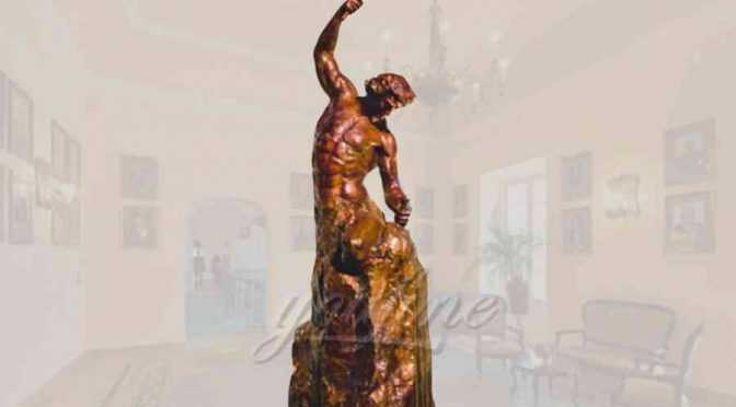 bronze self made man statue