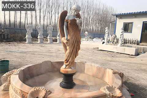 Garden Sale Statue Marble Angel Water Fountain With Shells MFSF-03