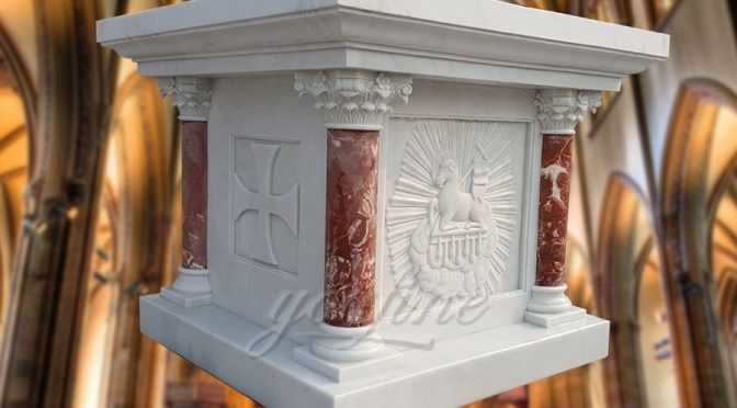 Marble Altar with Victorious Lamb symbol