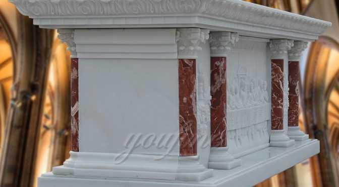 Long Last Supper Marble Altar Table