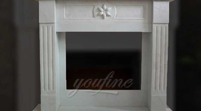 2019 indoor modern Regency white marble fireplace surround for sale