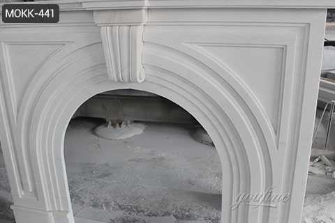 Victorian white marble fireplace