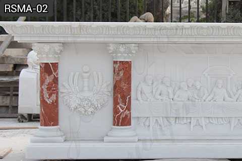 Hand Carved Religious Church Marble Altar