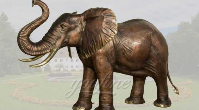 Customize Life Size Bronze Elephant Sculpture for Sale–BABE-03