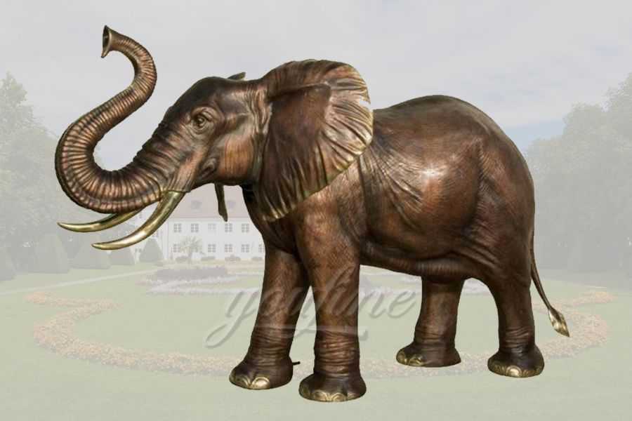 Customize Life Size Bronze Elephant Sculpture for Sale–BABE-03