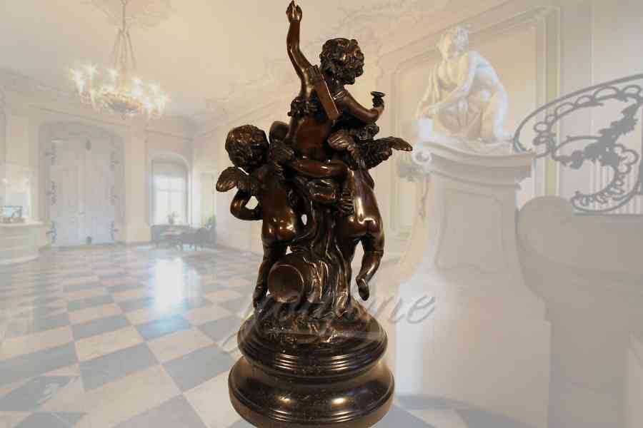 Hot sale superb indoor casting bronze cherub statue