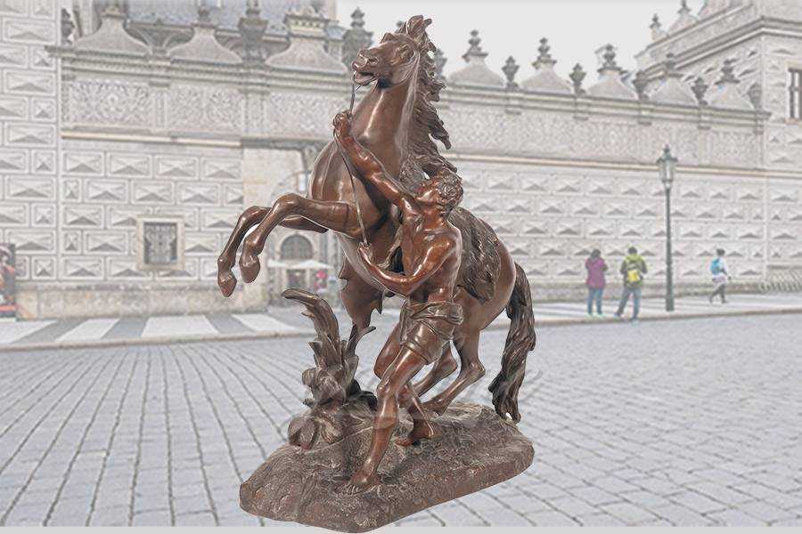 Decorative outdoor famous Bronze Marley horse sculpture