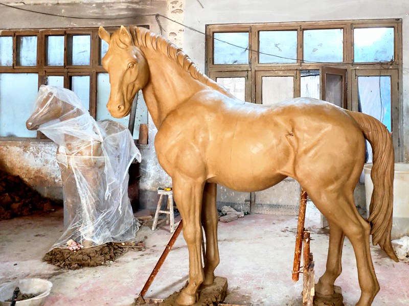 Bronze Mare And Foal