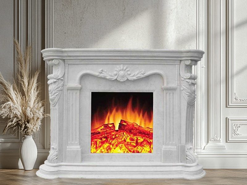 Customized French Marble Fireplace Surround with Competitive Price