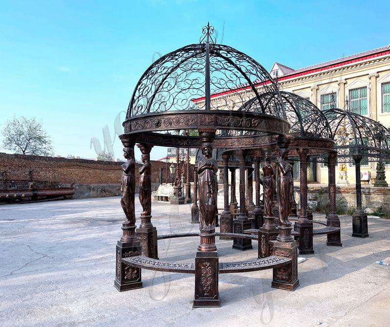 Exquisite casting iron gazebo designs for outdoor charm