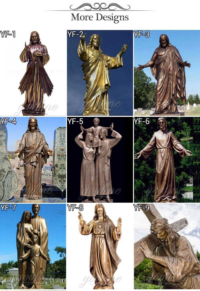 Famous Religious Church Detailed Casting Bronze Jesus Statue