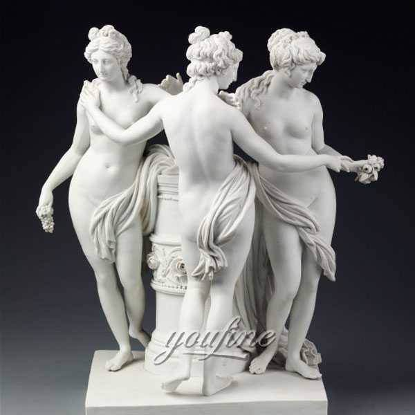 Famous art sculptures life size The Three Graces statue new design for sale