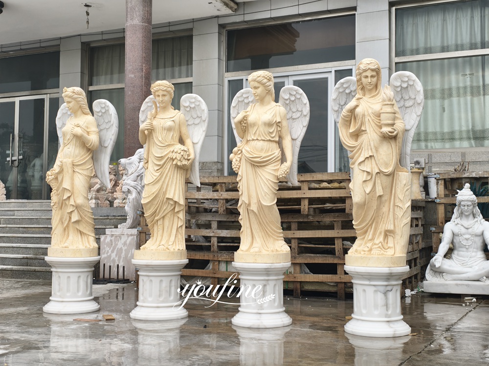 Four Seasons Angel Statues with wings