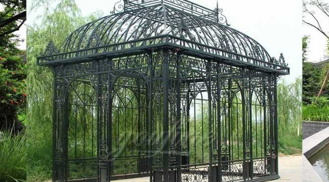 Garden Wrought Iron Pavilion Metal Gazebo IGWG-03