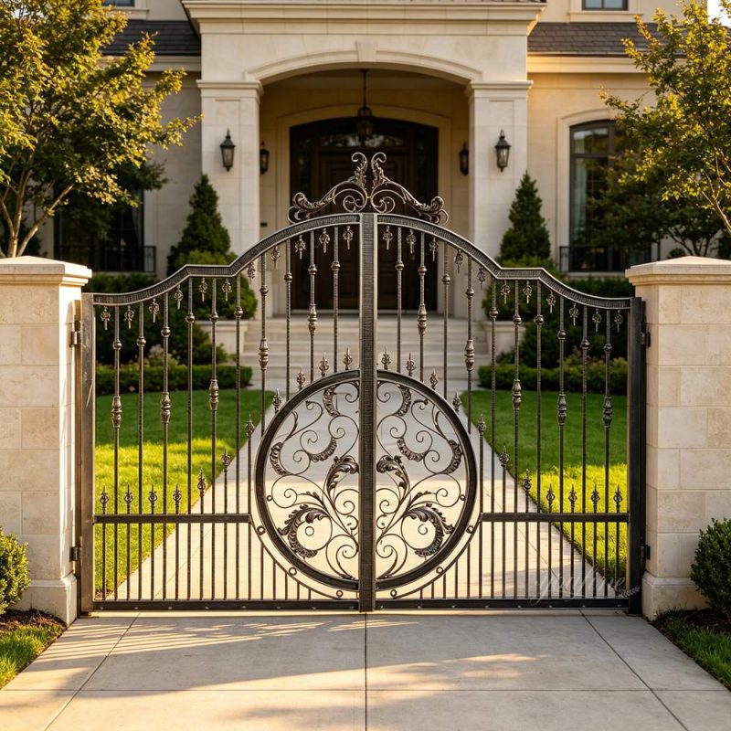 Gate Designs with Scrolling Floral