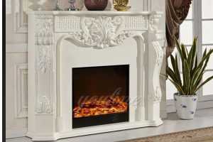French natural marble fireplace surround
