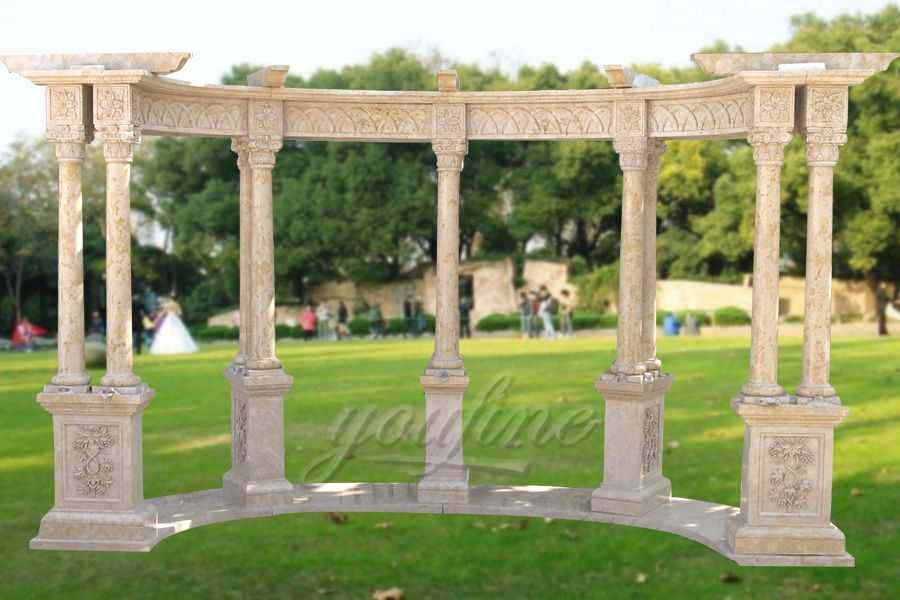 High quality hand carved grand marble gazebo