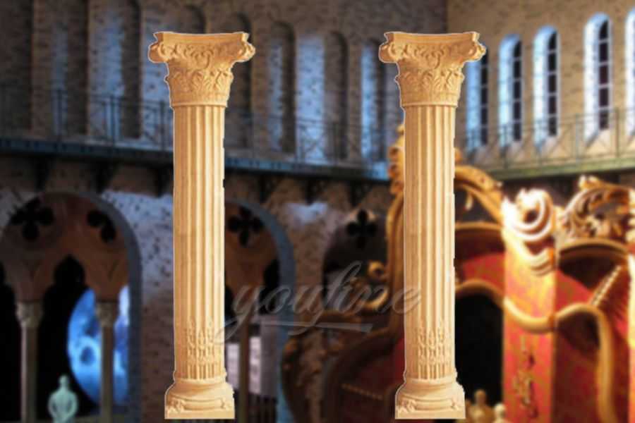 High quality roman marble columns for wedding decoration