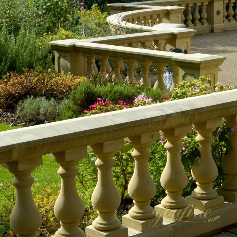 Hot Design Beige Marble Balustrade Manufacturer