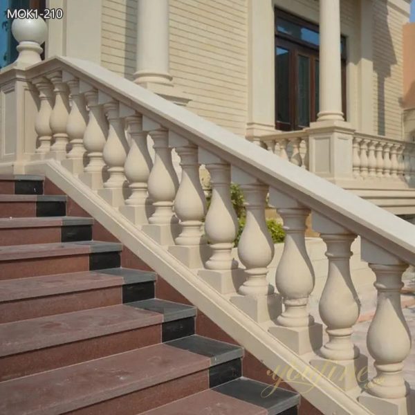 Hot Design Beige Marble Balustrade Manufacturer