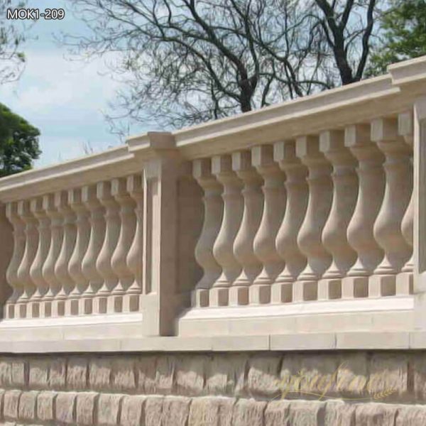 Hot Design Beige Marble Balustrade Manufacturer