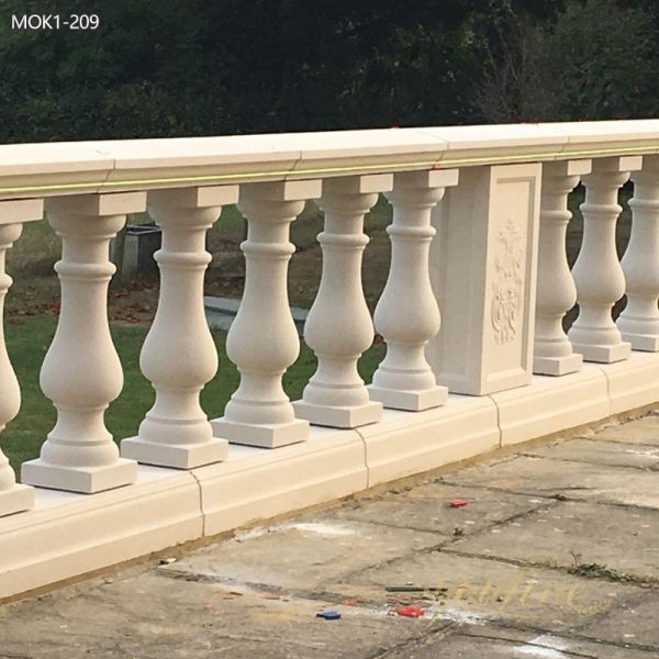 Hot Design Beige Marble Balustrade Manufacturer