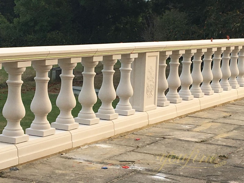 Hot Design Beige Marble Balustrade Manufacturer